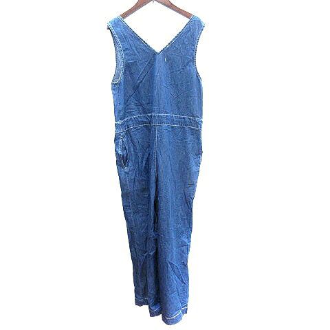 ブランド古着の買取販売ベクトルの【中古】アーバンリサーチ サニーレーベル URBAN RESEARCH Sonny Label パンツ オーバーオール サロペット カシュクール シャンブレー 刺繍 F 青 ブルー /AU レディース 【ベクトル 古着】 260312｜アングル2
