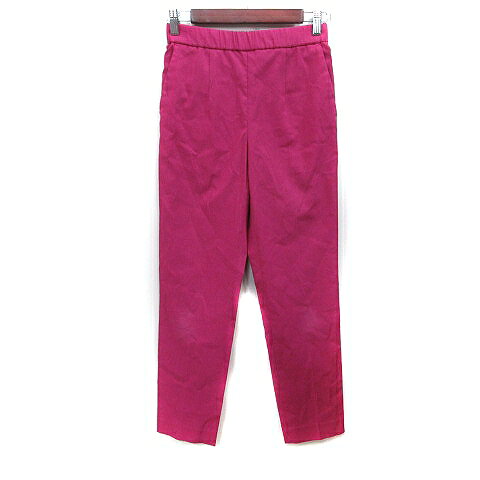 【中古】ドレステリア DRESSTERIOR スラックスパンツ 麻混 リネン混 36 S ピンク /YI レディース 【ベクトル 古着】 260319