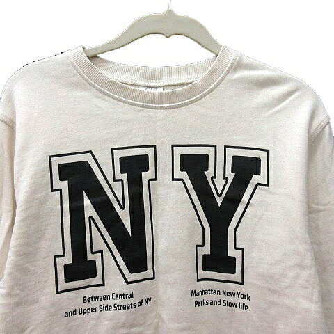 ブランド古着の買取販売ベクトルの【中古】ザラ ZARA トレーナー スウェット プリント 長袖 140 白 アイボリー /MN キッズ 【ベクトル 古着】 260402｜アングル3