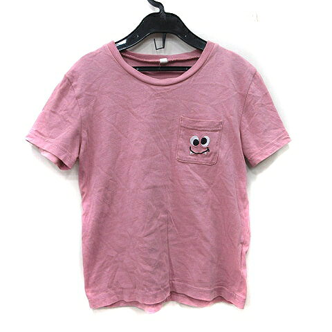 【中古】（株）株式会社 西松屋チェーン Tシャツ カットソー 半袖 130 ピンク /YI ●RY キッズ 【ベクトル 古着】 260406