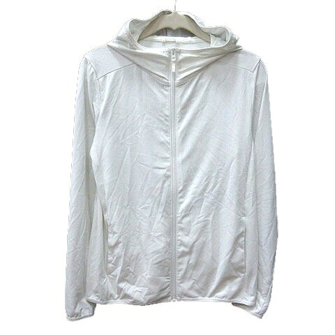 【中古】ユニクロ UNIQLO パーカー ジップアップ 150 白 ホワイト /MN ●RY キッズ 【ベクトル 古着】 260406