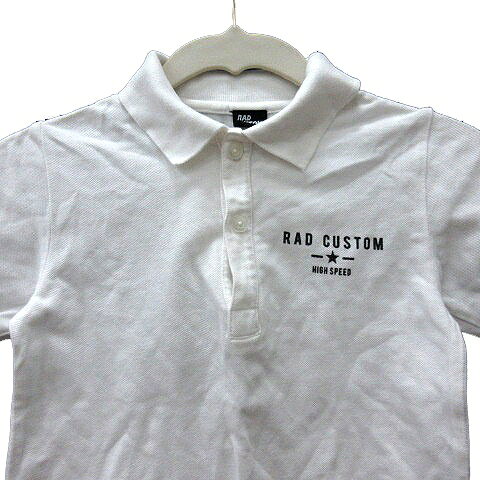 ブランド古着の買取販売ベクトルの【中古】ラッドカスタム RAD CUSTOM ポロシャツ プリント 半袖 120 白 ホワイト /MN ●RY キッズ 【ベクトル 古着】 260406｜アングル3
