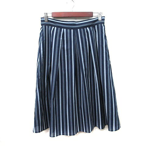 【中古】ロペピクニック ROPE Picnic フレアスカート ミモレ ロング ストライプ 38 M 紺 ネイビー /YI レディース 【ベクトル 古着】 260407 auc-vector-20875242 ブランド古着の買取販売ベクトル パッケージ画像