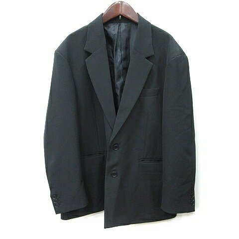 Other - 【中古】タケオキクチ TAKEO KIKUCHI テーラードジャケット 総裏地 シングル S 黒 ブラック /YI メンズ 【ベクトル 古着】 260407