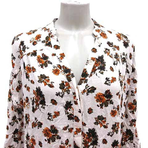 【中古】グローバルワーク GLOBAL WORK ブラウス シャツ 花柄 七分袖 M 白 ホワイト /YK レディース 【ベクトル 古着】 260410 auc-vector-20874449 ブランド古着の買取販売ベクトル サンプル画像2