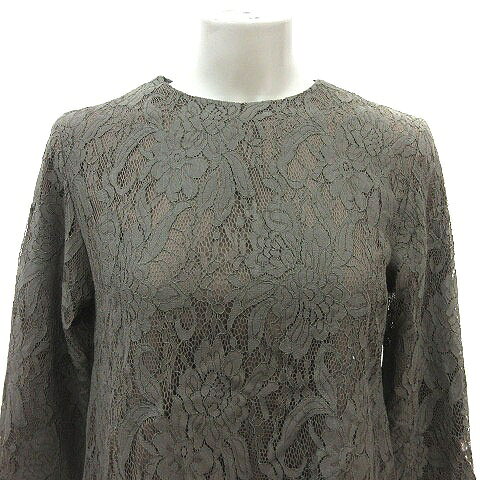 【中古】ミラオーウェン Mila Owen ブラウス 総レース 長袖 F カーキ /MS レディース 【ベクトル 古着】 260415 auc-vector-20874034 ブランド古着の買取販売ベクトル サンプル画像2