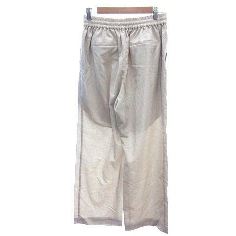 【中古】グローバルワーク GLOBAL WORK ワイドパンツ イージー 麻混 リネン混 L ベージュ /AU レディース 【ベクトル 古着】 260414 auc-vector-20873712 ブランド古着の買取販売ベクトル サンプル画像2