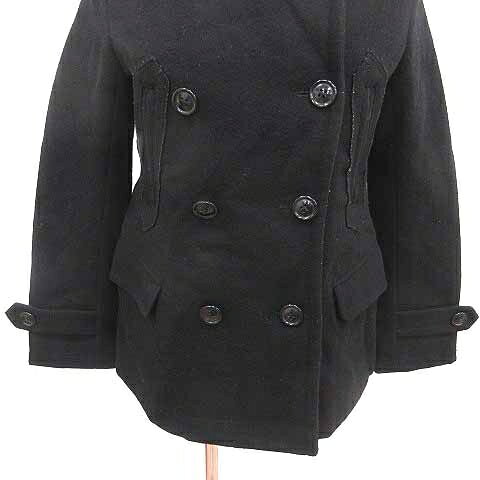 【中古】ブロードゥリー&コー Broderie&Co ナノユニバース ピーコート Pコート 総裏地 ウール 38 M 黒 ブラック /YK レディース 【ベクトル 古着】 260414 auc-vector-20873635 ブランド古着の買取販売ベクトル サンプル画像3