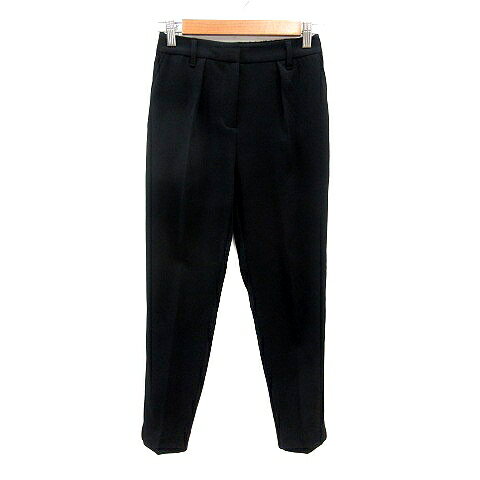 Other - 【中古】プラステ PLST テーパードパンツ スラックス XXS 黒 ブラック /MN レディース 【ベクトル 古着】 260422