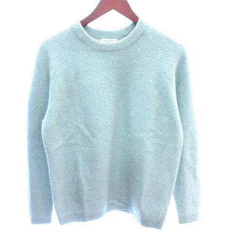Knit Sweater - 【中古】B&Y ユナイテッドアローズ BEAUTY&YOUTH ビューティー&ユース ニット セーター ウール 長袖 L 水色 ライトブルー /AU メンズ 【ベクトル 古着】 260423