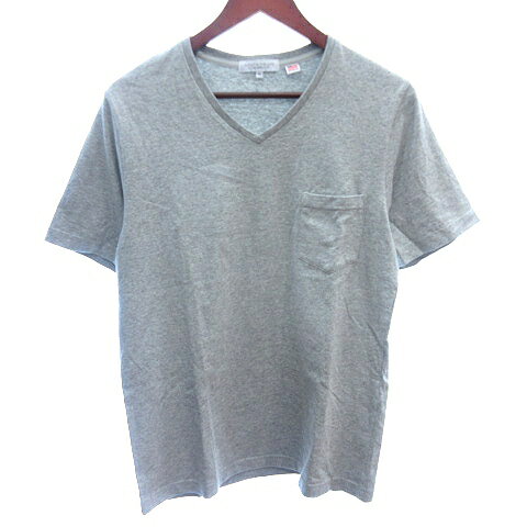 【中古】ユナイテッドアローズ A DAY IN THE LIFE UNITED ARROWS カットソー Tシャツ Vネック 半袖 M グレー /AU メンズ 【ベクトル 古着】 260501