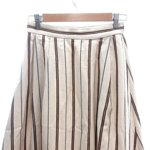 【中古】ロペピクニック ROPE Picnic フレアスカートミモレ ロング ストライプ 38 M ベージュ /AU レディース 【ベクトル 古着】 260511 auc-vector-20988450 ブランド古着の買取販売ベクトル サンプル画像3