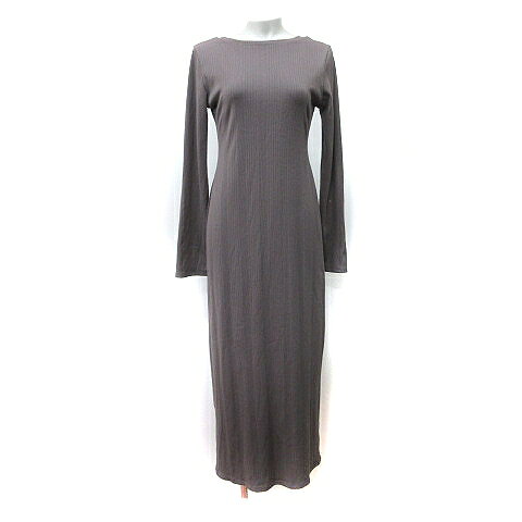 【中古】ラウンジドレス ガリャルダガランテ Loungedress GALLARDAGALANTE ワンピース マキシ 長袖 F 茶 ブラウン /YI レディース 【ベクトル 古着】 260514 auc-vector-20943282 ブランド古着の買取販売ベクトル パッケージ画像