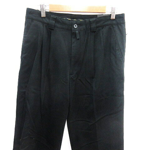 【中古】アシュワース Ashworth ゴルフウェアパンツ スラックス センタープレス 刺...