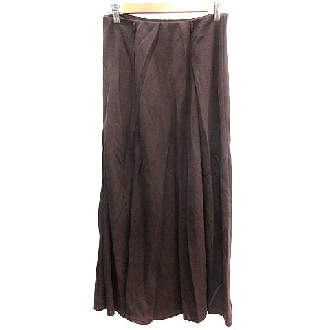 乐天商城 - 【中古】ザラ ZARA フレアスカート ニット マキシ ロング M 茶 ブラウン /AU ●RY レディース 【ベクトル 古着】 260514