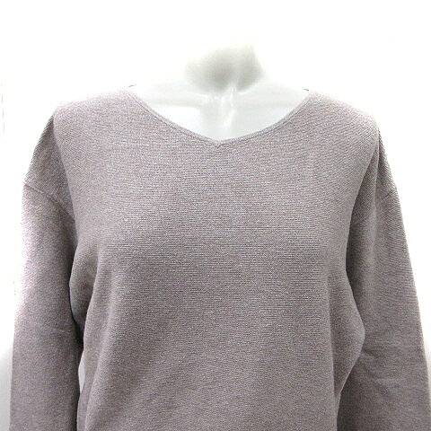 【中古】グローバルワーク GLOBAL WORK ニット カットソー 長袖 カシミヤ混 M グレージュ /YI レディース 【ベクトル 古着】 260530 auc-vector-20992819 ブランド古着の買取販売ベクトル サンプル画像2