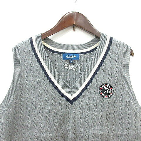 【中古】アーノルドパーマー Arnold Palmer GOLF ゴルフウェア ベスト ニット Vネ...