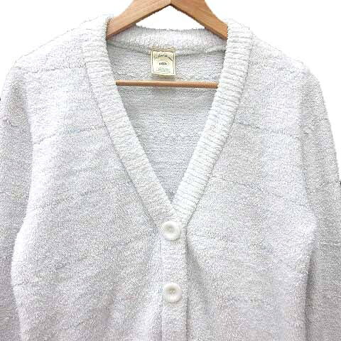 【中古】ジェラートピケ gelato pique ルームウェア カーディガン ニット Vネック ...