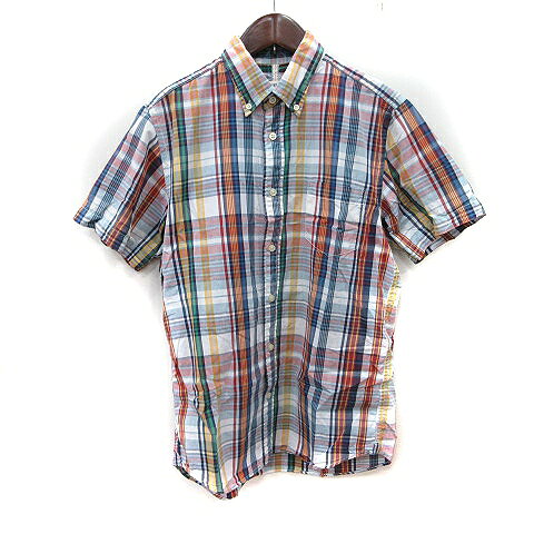 【中古】カーニーハウス KEARNEY HOUSE シャツ ボタンダウン 総柄 半袖 M マルチカラー /YI メンズ 【ベクトル 古着】 260602表記サイズM実寸サイズ肩幅：約40cm　身幅：約48cm　着丈：約70cm　袖丈：約21cm　　素材綿 100％色ホワイト イエロー レッド グリーン状態若干の使用感がありますが、通常使用には支障のない商品です。※あくまでも中古品ですので掲載写真や記載内容をご確認いただき、ご理解の上ご購入ください。商品のお問い合わせの回答を休止しております。＊各商品ページの商品詳細等をご確認の上ご購入ください。【中古】カーニーハウス KEARNEY HOUSE シャツ ボタンダウン 総柄 半袖 M マルチカラー /YI メンズ 【ベクトル 古着】 260602状態ランク　”A”詳細については、下記および「状態ランクについて」ページをご覧ください。未使用・新品の商品ほぼ新品同様の商品使用感が少なく、かなり状態の良い商品使用感はあるが、傷や汚れの少ない商品使用感の他、傷や汚れが見られる商品かなり大きな傷みがある難あり商品※S〜CランクはUSED品となりますので、使用感をご理解の上でご入札下さい。状態ランクについてinformation表記サイズM実寸サイズ肩幅：約40cm　身幅：約48cm　着丈：約70cm　袖丈：約21cm　　素材綿 100％色ホワイト イエロー レッド グリーン状態若干の使用感がありますが、通常使用には支障のない商品です。※あくまでも中古品ですので掲載写真や記載内容をご確認いただき、ご理解の上ご購入ください。商品のお問い合わせの回答を休止しております。＊各商品ページの商品詳細等をご確認の上ご購入ください。本商品は一点物です他サイトや店舗にて販売している商品です。多少のお時間差にて欠品になることもございます。予めご了承頂ますようお願い致します。ベクトル・サイズガイドはこちらこの商品と同じブランドの商品を見る