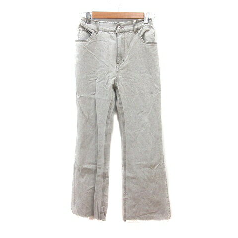 [Used] ehka sopo SM2 denim pants jeans wide cutoff F greige /MN women's [Vector used clothing] 260603