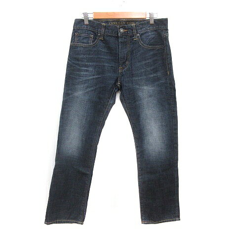 [Used] American Eagle Outfitters Denim Pants Jeans Tapered Washed 30 M Navy /MN Men's [Vector Used Clothing] 260605
