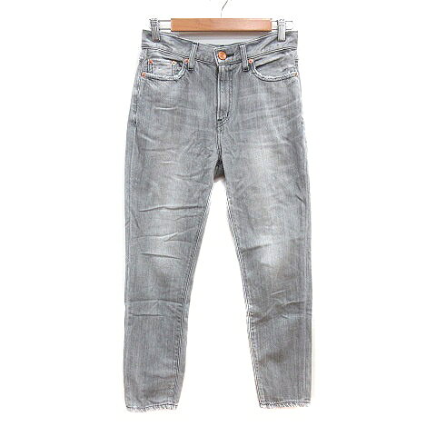 [Used] RED CARD Denim Pants Jeans Tapered Washed 24 S Gray /MN Women's [Vector Used Clothing] 260605