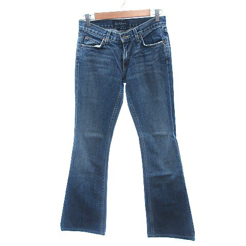 [Used] Earl Jean Denim Pants Jeans Flare Baggy 26 M Blue /AU Women's [Vector Used Clothing] 260610