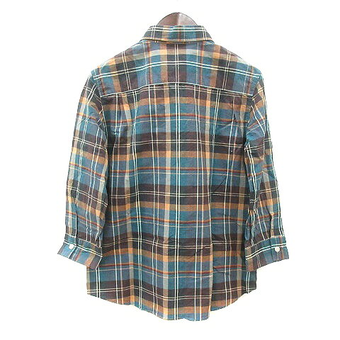 【中古】グローバルワーク GLOBAL WORK シャツ チェック 長袖 M 茶 ブラウン 青 ブルー /MN レディース 【ベクトル 古着】 260611 auc-vector-21059897 ブランド古着の買取販売ベクトル サンプル画像2