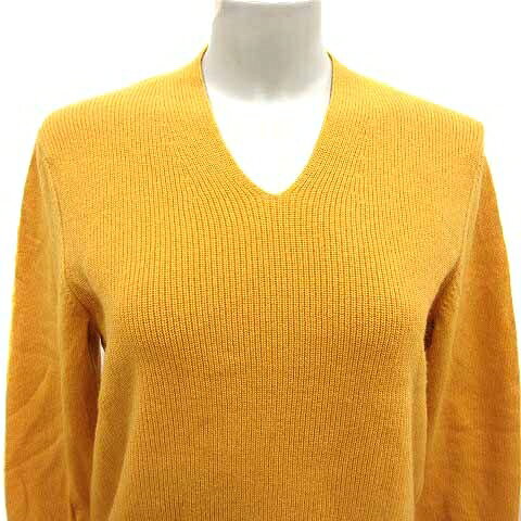 【中古】23区 オンワード樫山 ニット セーター Vネック 長袖 ウール カシミヤ混 38 M 黄色 イエロー /YK レディース 【ベクトル 古着】 260613 auc-vector-21059785 ブランド古着の買取販売ベクトル サンプル画像2