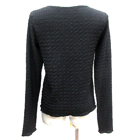 【中古】グローバルワーク GLOBAL WORK カットソー ラウンドネック シワ加工 長袖 M 黒 ブラック /AU レディース 【ベクトル 古着】 260619 auc-vector-21081715 ブランド古着の買取販売ベクトル サンプル画像2