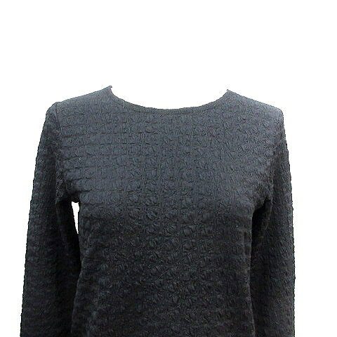 【中古】グローバルワーク GLOBAL WORK カットソー ラウンドネック シワ加工 長袖 M 黒 ブラック /AU レディース 【ベクトル 古着】 260619 auc-vector-21081715 ブランド古着の買取販売ベクトル サンプル画像3