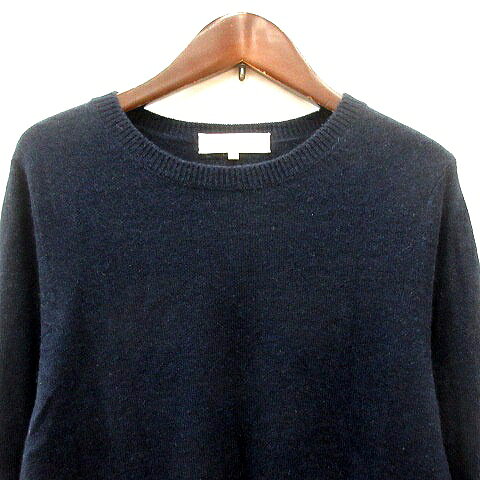 【中古】自由区 オンワード樫山 ニット セーター ボーダー 長袖 カシミヤ 38 M 紺 ネイビー /MN レディース 【ベクトル 古着】 260624 auc-vector-21081577 ブランド古着の買取販売ベクトル サンプル画像3