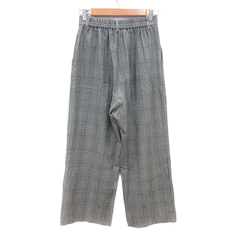 【中古】ロペピクニック ROPE Picnic ワイドパンツ グレンチェック 裏起毛 36 S グレー /MN レディース 【ベクトル 古着】 260630 auc-vector-21082546 ブランド古着の買取販売ベクトル サンプル画像2