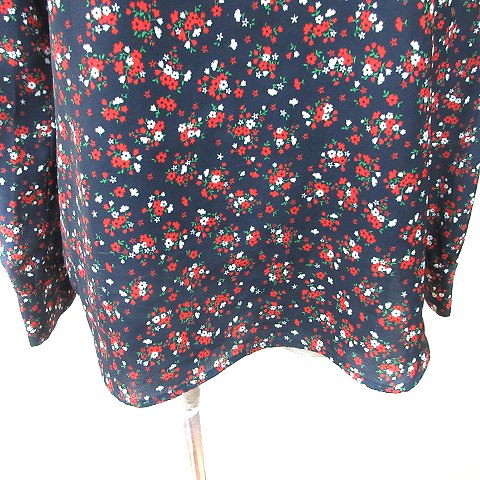 【中古】ミラオーウェン Mila Owen ブラウス プルオーバー 長袖 花柄 F 紺 ネイビー /YI レディース 【ベクトル 古着】 260730 auc-vector-21162554 ブランド古着の買取販売ベクトル サンプル画像3