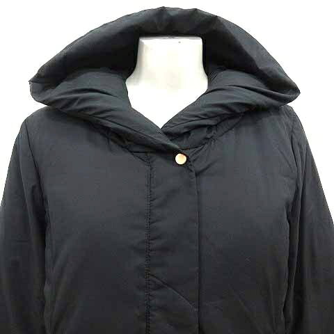 【中古】グローバルワーク GLOBAL WORK ダウンジャケット ジップアップ 総裏地 フード L 黒 ブラック /YK レディース 【ベクトル 古着】 260713 auc-vector-21121379 ブランド古着の買取販売ベクトル サンプル画像2