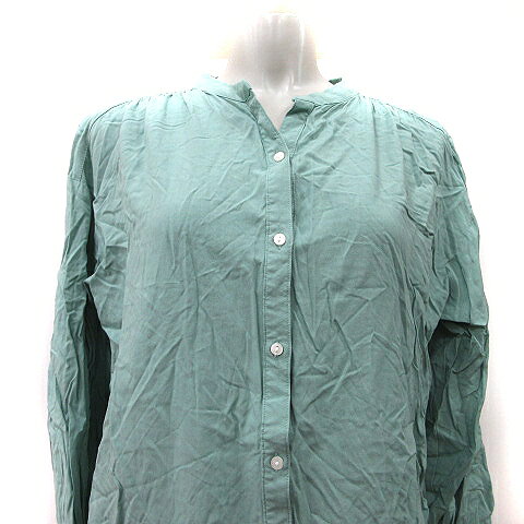 【中古】グローバルワーク GLOBAL WORK シャツ ブラウス 長袖 M エメラルドグリーン /YI レディース 【ベクトル 古着】 260814 auc-vector-21199381 ブランド古着の買取販売ベクトル サンプル画像2