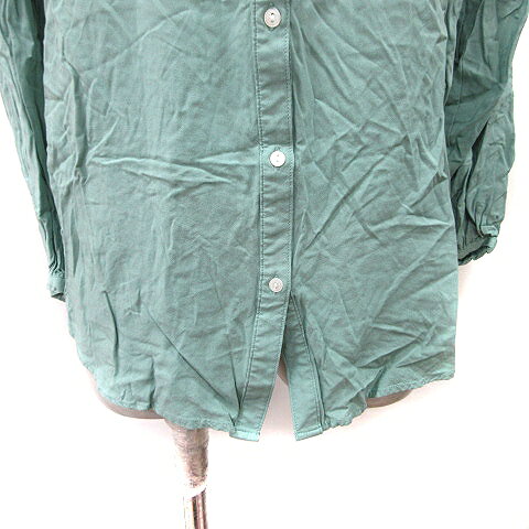 【中古】グローバルワーク GLOBAL WORK シャツ ブラウス 長袖 M エメラルドグリーン /YI レディース 【ベクトル 古着】 260814 auc-vector-21199381 ブランド古着の買取販売ベクトル サンプル画像3