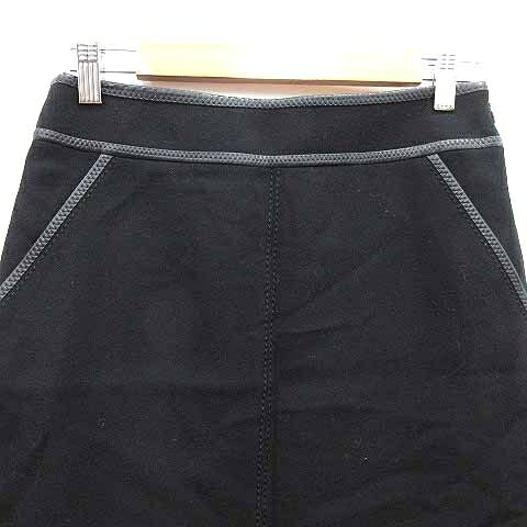 【中古】23区 オンワード樫山 台形スカート ミニ ウール 36 S 黒 ブラック /YK レディース 【ベクトル 古着】 260811 auc-vector-21200234 ブランド古着の買取販売ベクトル サンプル画像2