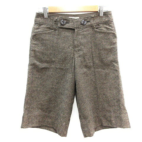 【中古】ロペピクニック ROPE Picnic ハーフパンツ ショート ツイード ウール 36 S 茶 ブラウン /AU レディース 【ベクトル 古着】 260818 auc-vector-21199682 ブランド古着の買取販売ベクトル パッケージ画像
