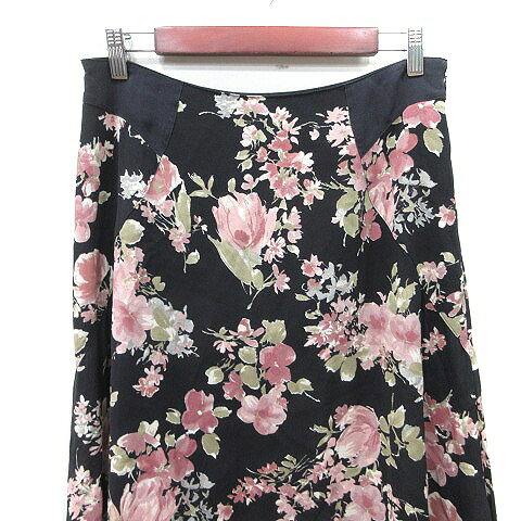 【中古】23区 オンワード樫山 フレアスカート ミモレ ロング 花柄 絹 シルク 46 XXXL マルチカラー /YI レディース 【ベクトル 古着】 260820 auc-vector-21200330 ブランド古着の買取販売ベクトル サンプル画像2