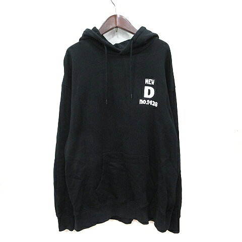 【中古】デイムシャンス DAME CHANCE パーカー プルオーバー 長袖 黒 ブラック /YI メンズ 【ベクトル 古着】 260821