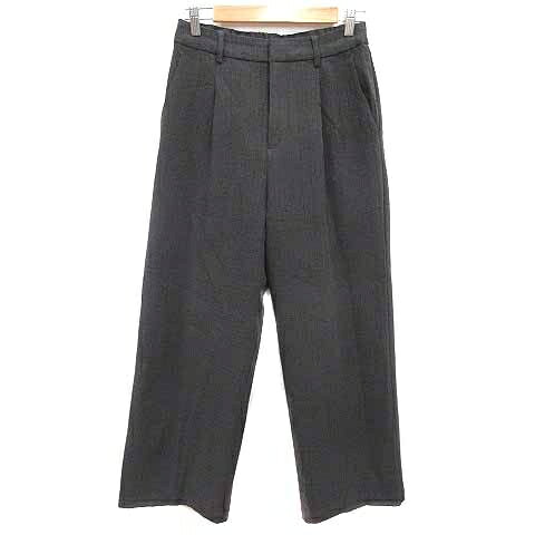 【中古】ロペピクニック ROPE Picnic ワイドパンツ スラックス グレンチェック M チャコールグレー /YK レディース 【ベクトル 古着】 260821 auc-vector-21200828 ブランド古着の買取販売ベクトル パッケージ画像