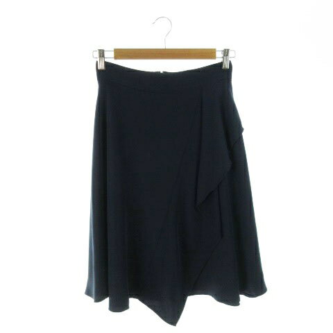 【中古】プロポーション ボディドレッシング PROPORTION BODY DRESSING スカート フレア ミモレ ロング 厚手 ボリューム シンプル 3 紺 ネイビー /AH4 レディース 【ベクトル 古着】 240903