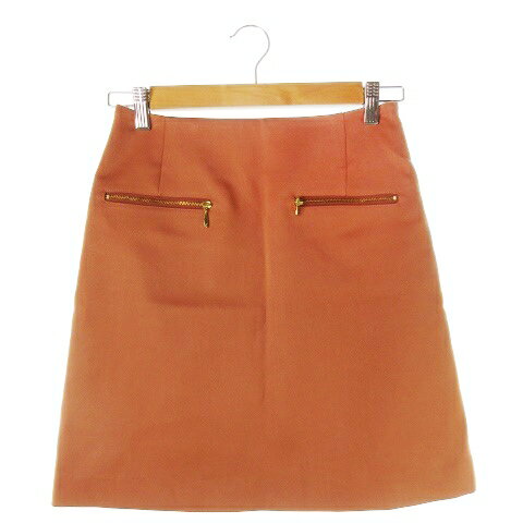 【中古】ラウンジドレス Loungedress スカート 台形 ミニ ファスナー 0 赤 レッド レンガ /CK22 レディース 【ベクトル 古着】 240902