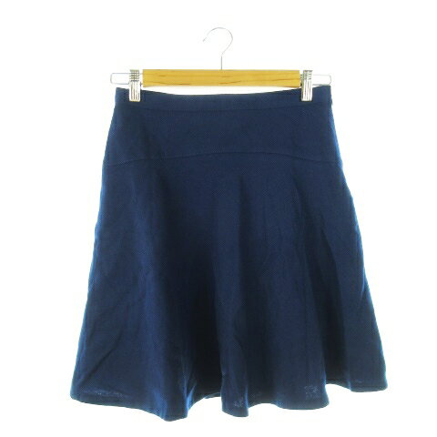 【中古】ボールジー BALLSEY トゥモローランド スカート サーキュラー フレア ミニ ウール 38 紺 ネイビー /AH11 レディース 【ベクトル 古着】 240903