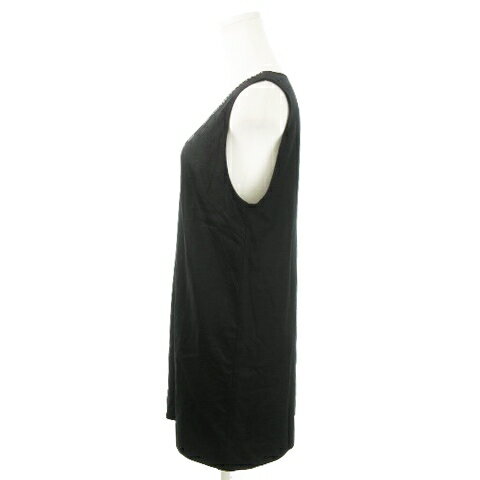 【中古】メイソングレイ MAYSON GREY ジャンパースカート ミニ Vネック ウール スタッズ ビーズ 2 黒 ブラック /AO5 レディース 【ベクトル 古着】 241001