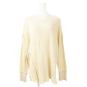 【中古】アーバンリサーチ サニーレーベル URBAN RESEARCH Sonny Label カットソー ワッフル ラウンドネック 長袖 オーバーサイズ 袖長...