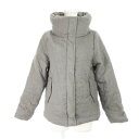 【中古】イーハイフンワールドギャラリー E HYPHEN WORLD GALLERY ジャケット 中綿 スタンドカラー スナップボタン 比翼 ボリューム 防寒 ...