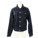 【中古】ダブルクローゼット w closet ジャケット デニム Gジャン ジージャン メンズライク クラシック グランジ ツイル F 紺 ネイビー /CK7 ...