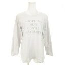 【中古】ベイフロー BAYFLOW Tシャツ カットソー ロンT ラウンドネック 長袖 ストレッチ プリント F ライトグレー /AO16 レディース 【ベクト...